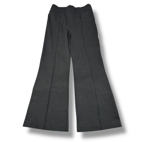 Spanx PerfectFit Ponte Flare Pants Womens 1X Charcoal Gray 4-Way Stretch Pull On - Picture 1 of 11